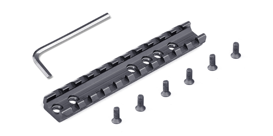 อลูมิเนียมอัลลอยด์ 0.018 กก. ปืนลูกซอง Picatinny Rail 120mm Shot Gun Part